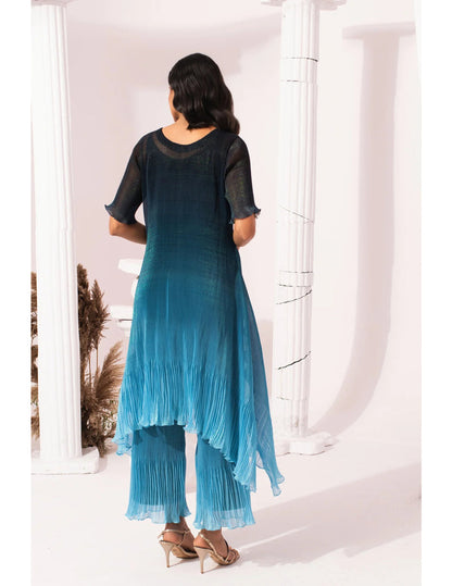Ombre Blue Kurta Set