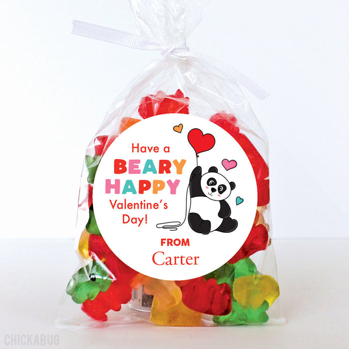 Panda Valentine's Day Stickers