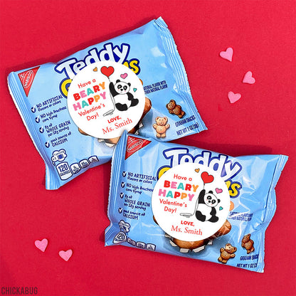 Panda Valentine's Day Stickers