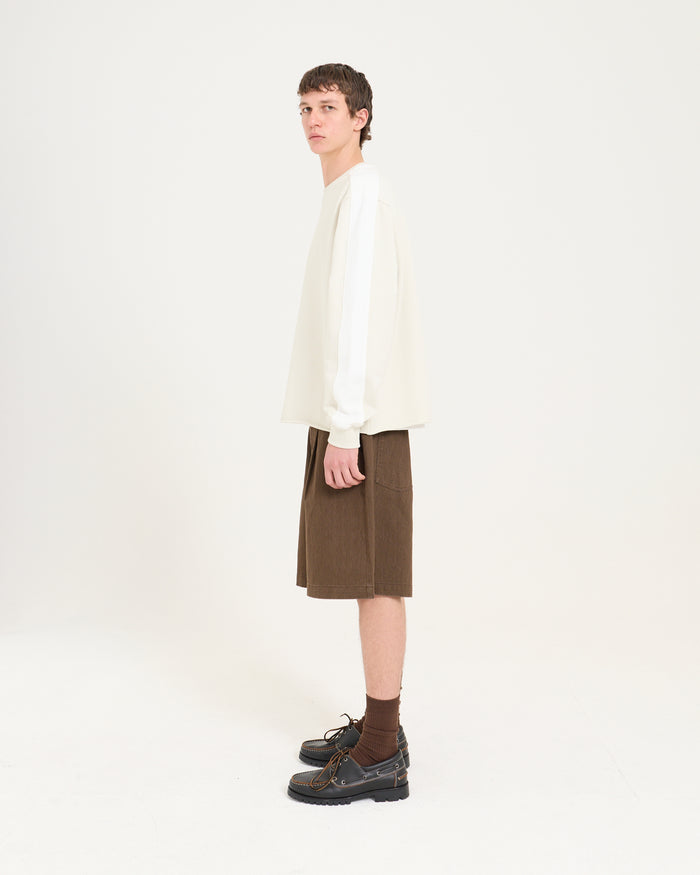 Panelled Sweatshirt - Sand