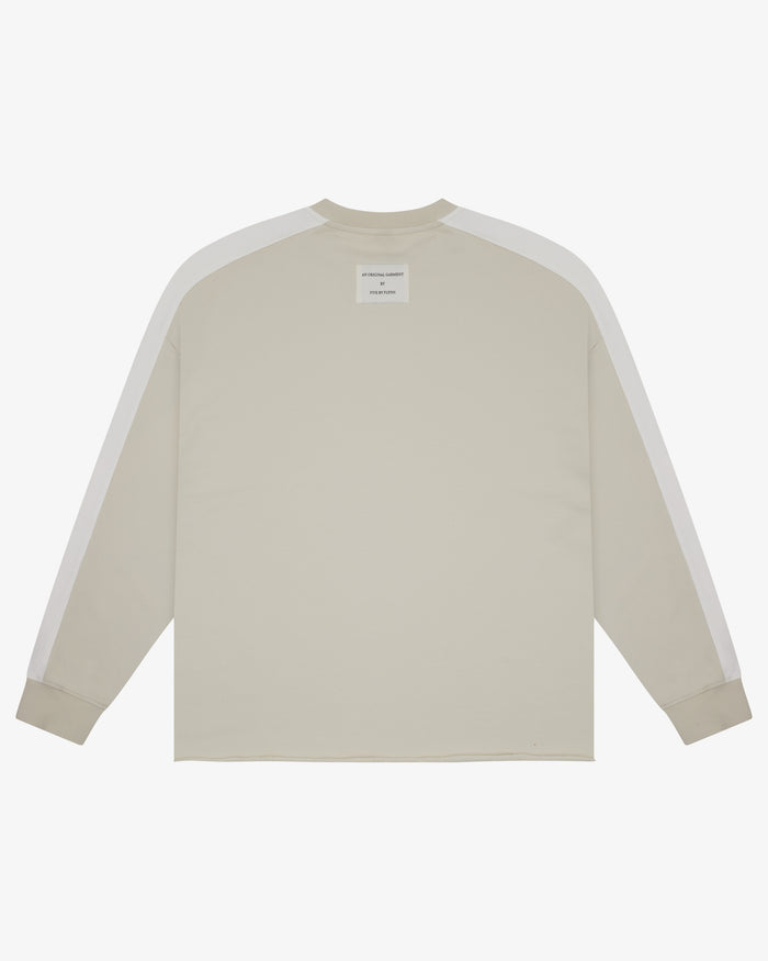 Panelled Sweatshirt - Sand