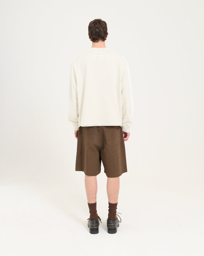 Panelled Sweatshirt - Sand