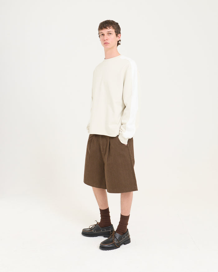 Panelled Sweatshirt - Sand