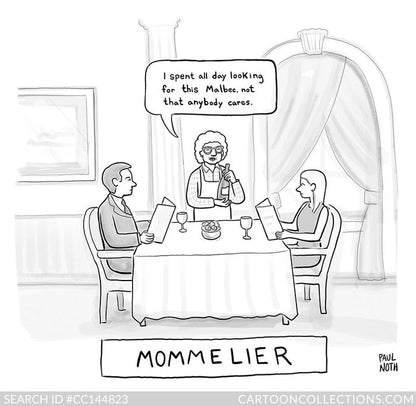 Paul Noth Tea Towels - "Mommelier"