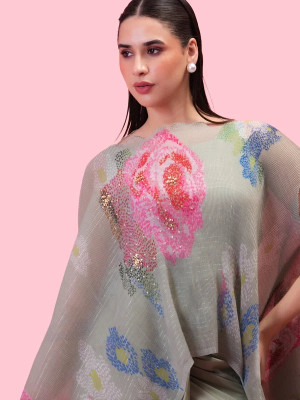 Petals Breeze Kaftan Drape Skirt Singapore