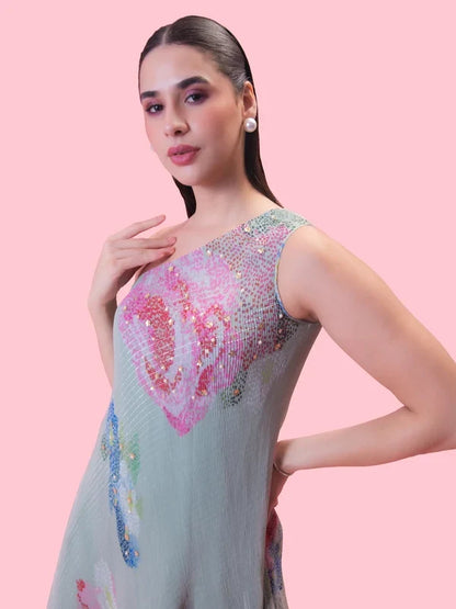 Petals Breeze One-Shoulder Dress Singapore