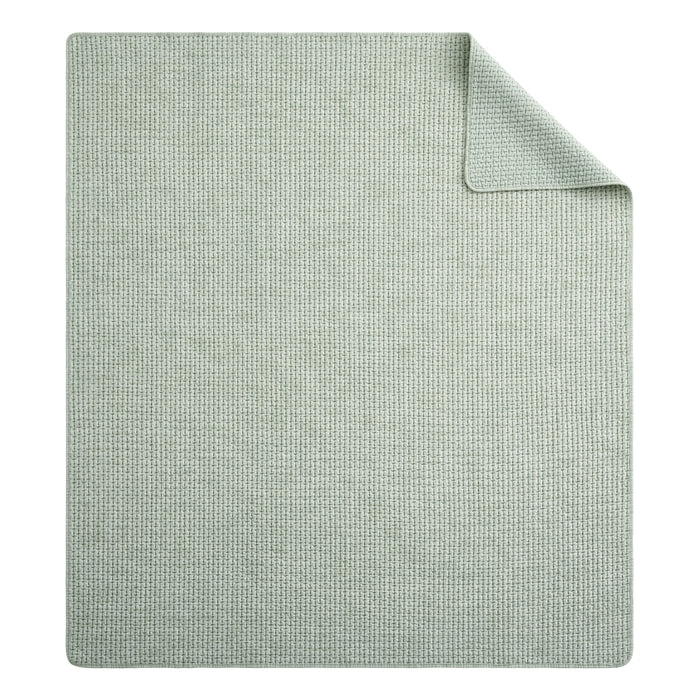 Pick-Stitch Artisan Quilted Throw featuring a textured cotton slub surface, reversible design, perfect for year-round comfort.