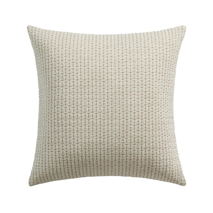 Pick-Stitch Artisan Square Pillow with quilted cotton slub surface and pick-stitch detailing, ideal for decorative use.