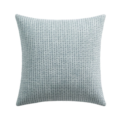 Pick-Stitch Artisan Square Pillow with quilted cotton slub surface and pick-stitch detailing, perfect for decorative accents.