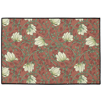 Pimpernel Indoor/Outdoor Floor Mat William Morris Red Cream