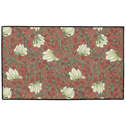 Pimpernel Indoor/Outdoor Floor Mat William Morris Red Cream