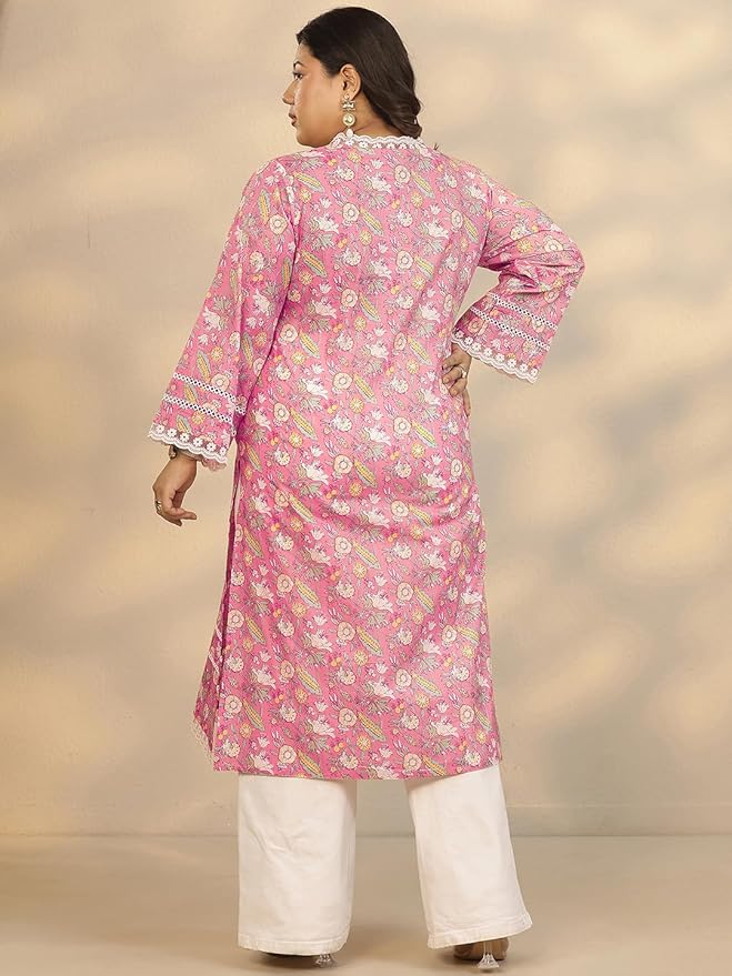Pink Straight Kurta