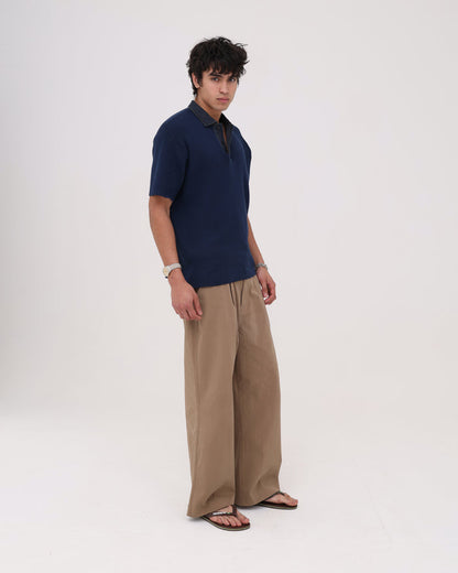 Pleated Dress Pant - Brown