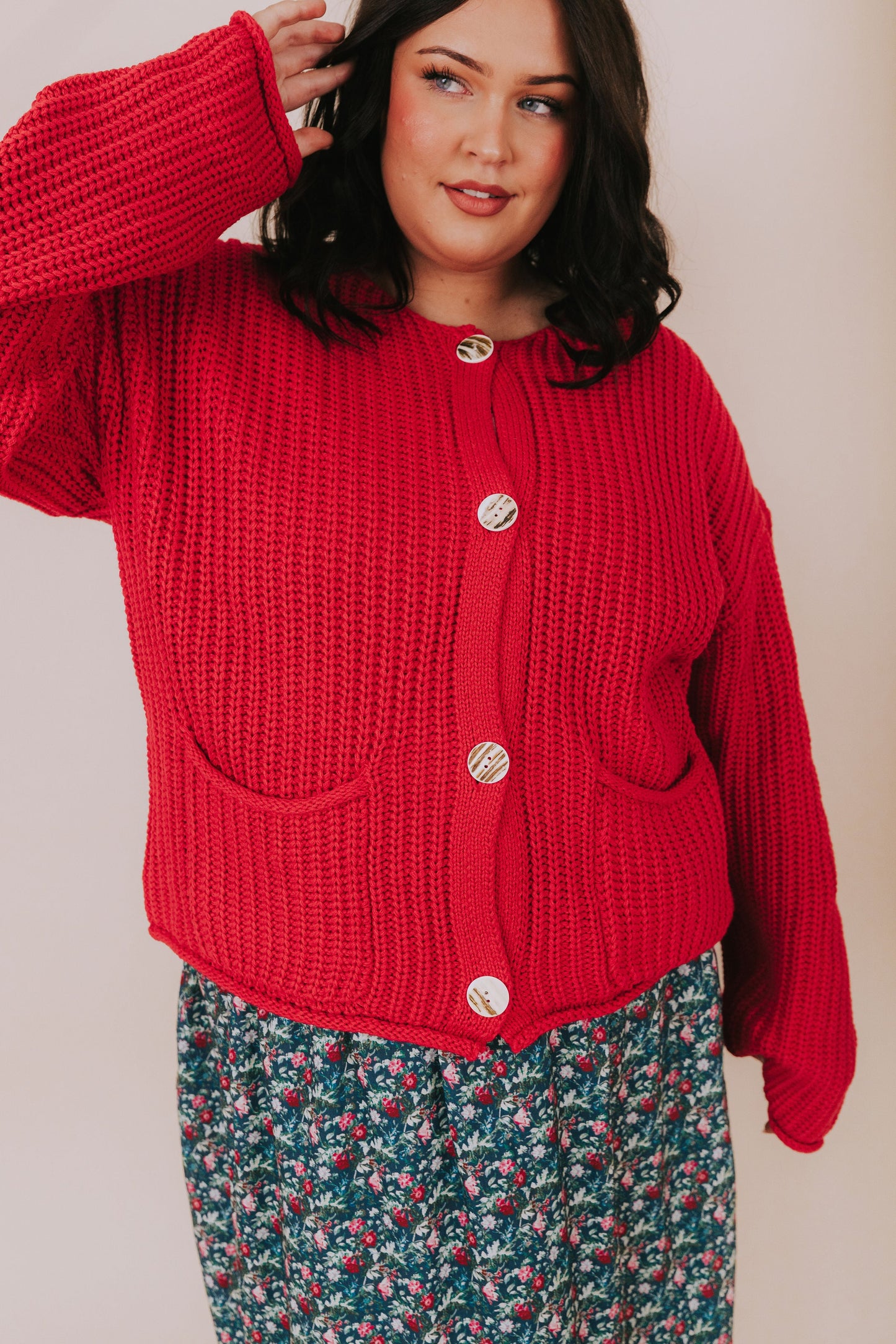 PLUS SIZE - By The Fireside Cardigan