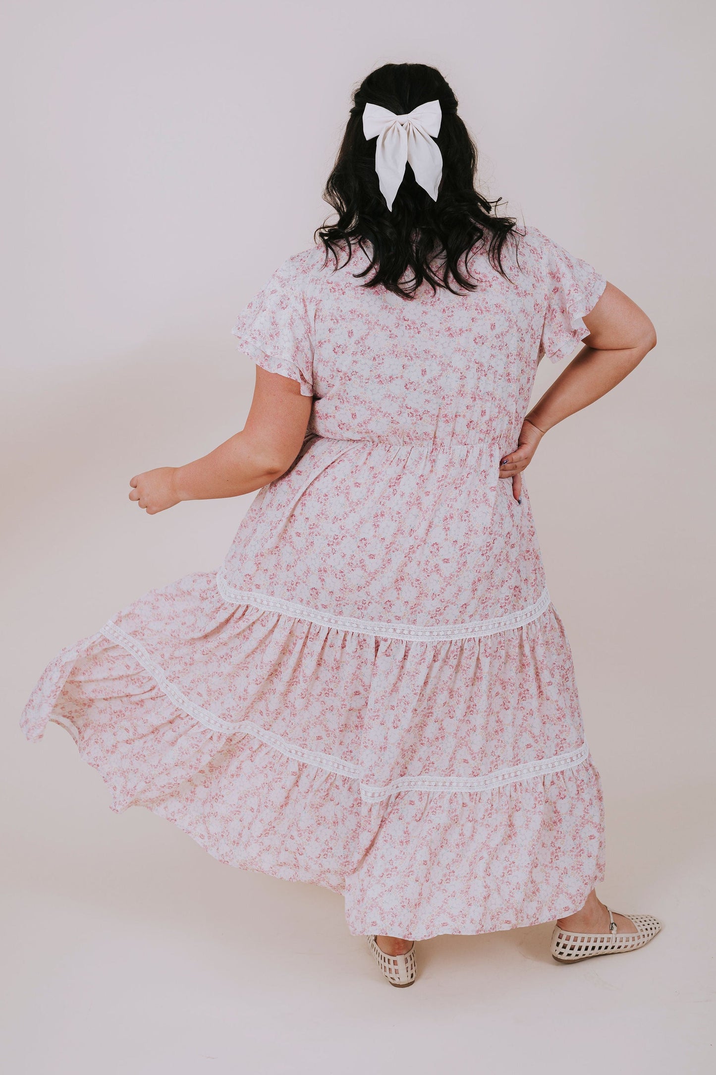 PLUS SIZE - Peach Tart Dress