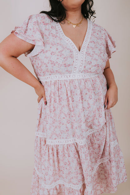 PLUS SIZE - Peach Tart Dress