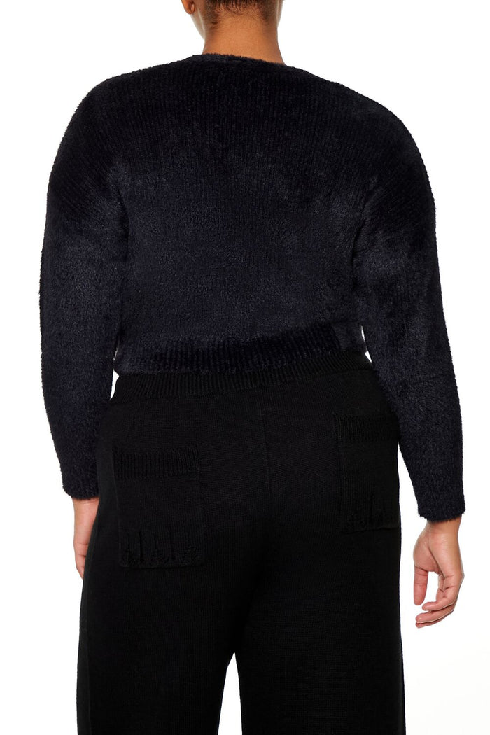 Plus Size Rib-Knit Cardigan Sweater