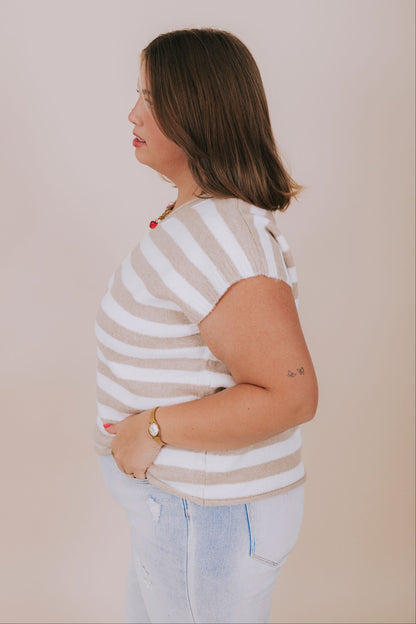 PLUS SIZE - Thanks A Latte Top