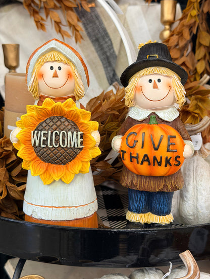 Poly Lady Scarecrow Pilgrim