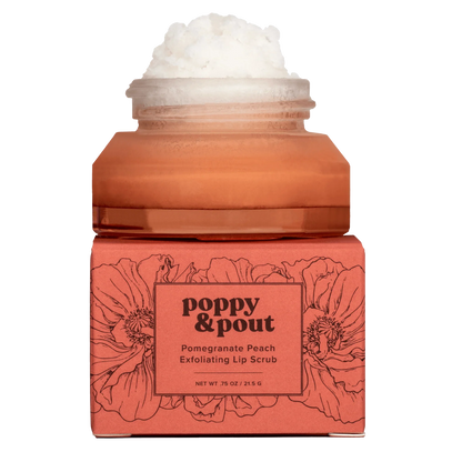 POPPY & POUT - Lip Scrub - Pomegranate Peach
