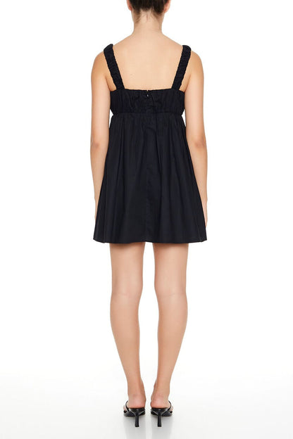 Poplin Babydoll Mini Dress
