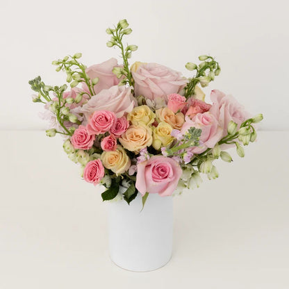 Pretty In Pink Flower Bouquet Vase - Image