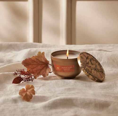 Pumpkin Laurel Tin Candle