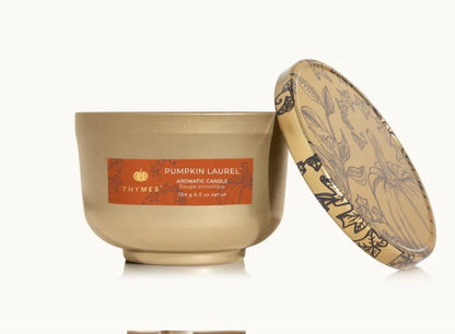 Pumpkin Laurel Tin Candle