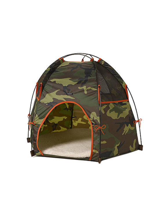 pup tent in camo