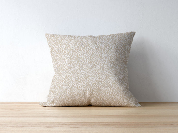 Pure Willow Bough Cotton Throw Pillows William Morris Wheat