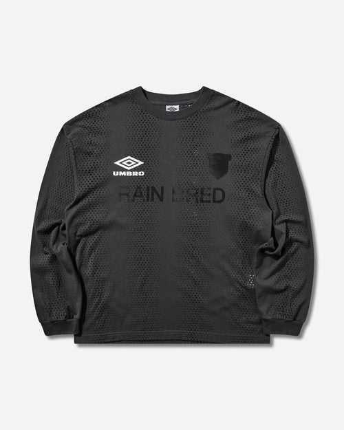 Umbro Rain Bred Long Sleeve Washed Black T-Shirts Top UBMW0676JY189 BLK0020