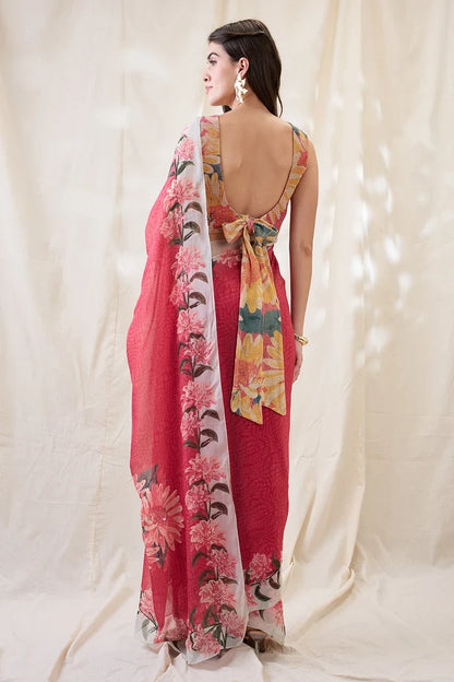 Ravya Pre-Stitched Saree Set