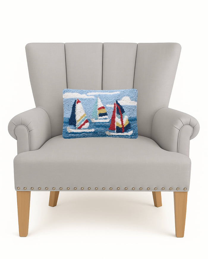 Regatta Sails Hook Pillow