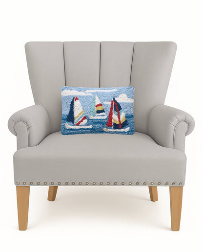 Regatta Sails Hook Pillow
