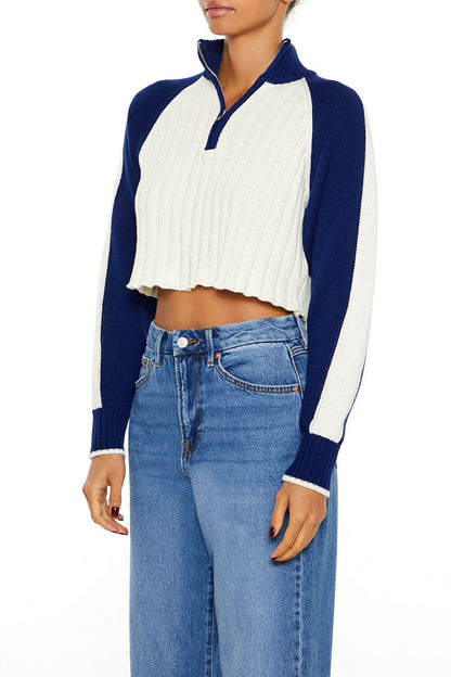 Ribbed Colorblock Sweater
