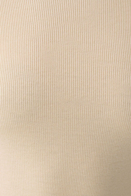 Rowan Long Sleeve Knit Maxi Dress - Cream