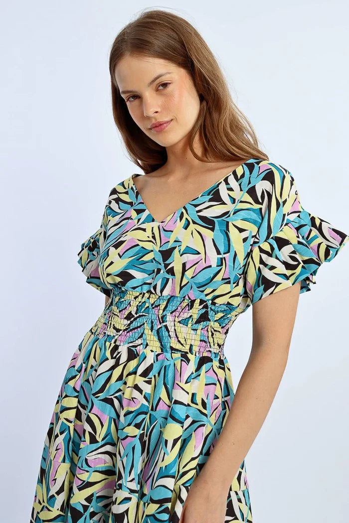 Ruffle Long Dress