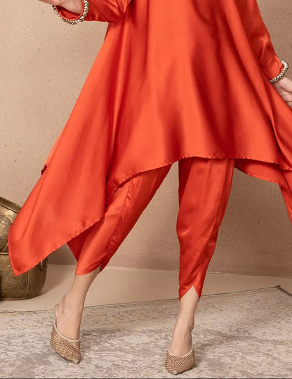 Rust Orange Zola Tulip Pants
