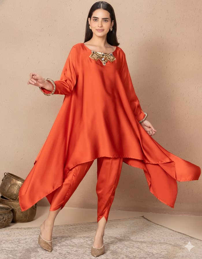 Rust Zola tunic featuring a stylish design and comfortable fit for casual outings.