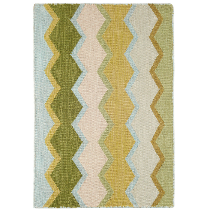 Safety Net Green Wool Rug