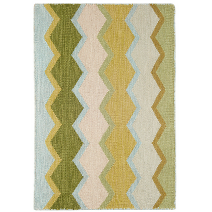 Safety Net Green Wool Rug