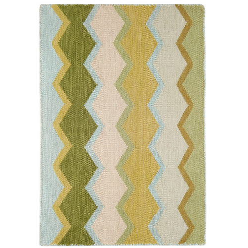Safety Net Green Wool Rug