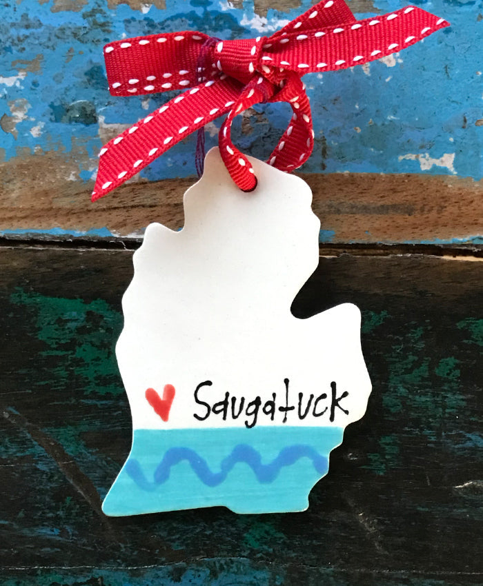 Saugatuck Ceramic Ornament