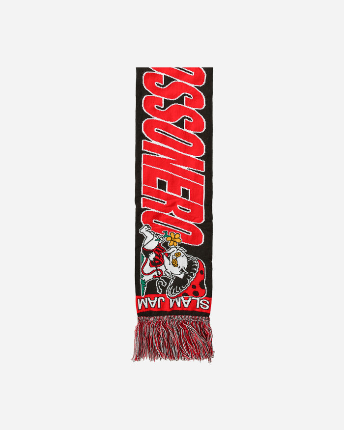 Slam Jam SJ Sballo Rossonero Scarf Black Red Gloves and Scarves Scarves and Warmneck PBMW201FA01W BLKRD01