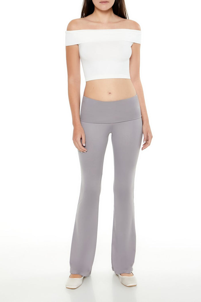 Seamless Off-the-Shoulder Crop Top