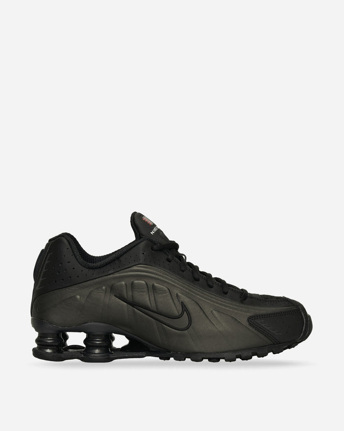 Nike Nike Shox R4 Men's Shoes Black/Black-Black-Bright Crims Sneakers Low HQ1988-001