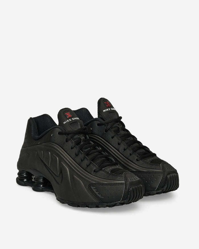 Nike Nike Shox R4 Men's Shoes Black/Black-Black-Bright Crims Sneakers Low HQ1988-001