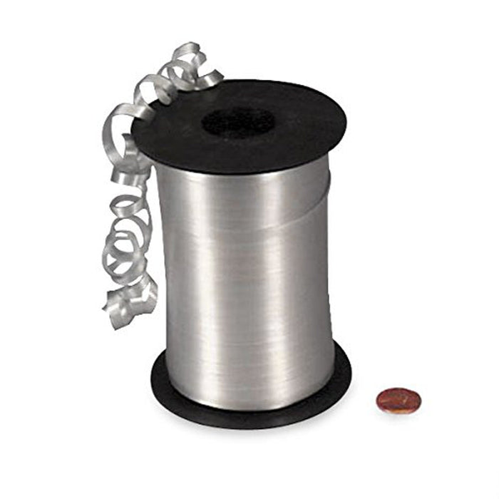 Silver Curling Ribbon - Smooth Finish - 3/16in. X 500 Yards (pm4436099)