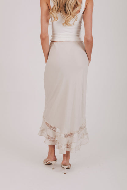 FREE PEOPLE - Long Lost Lover Maxi Slip Skirt