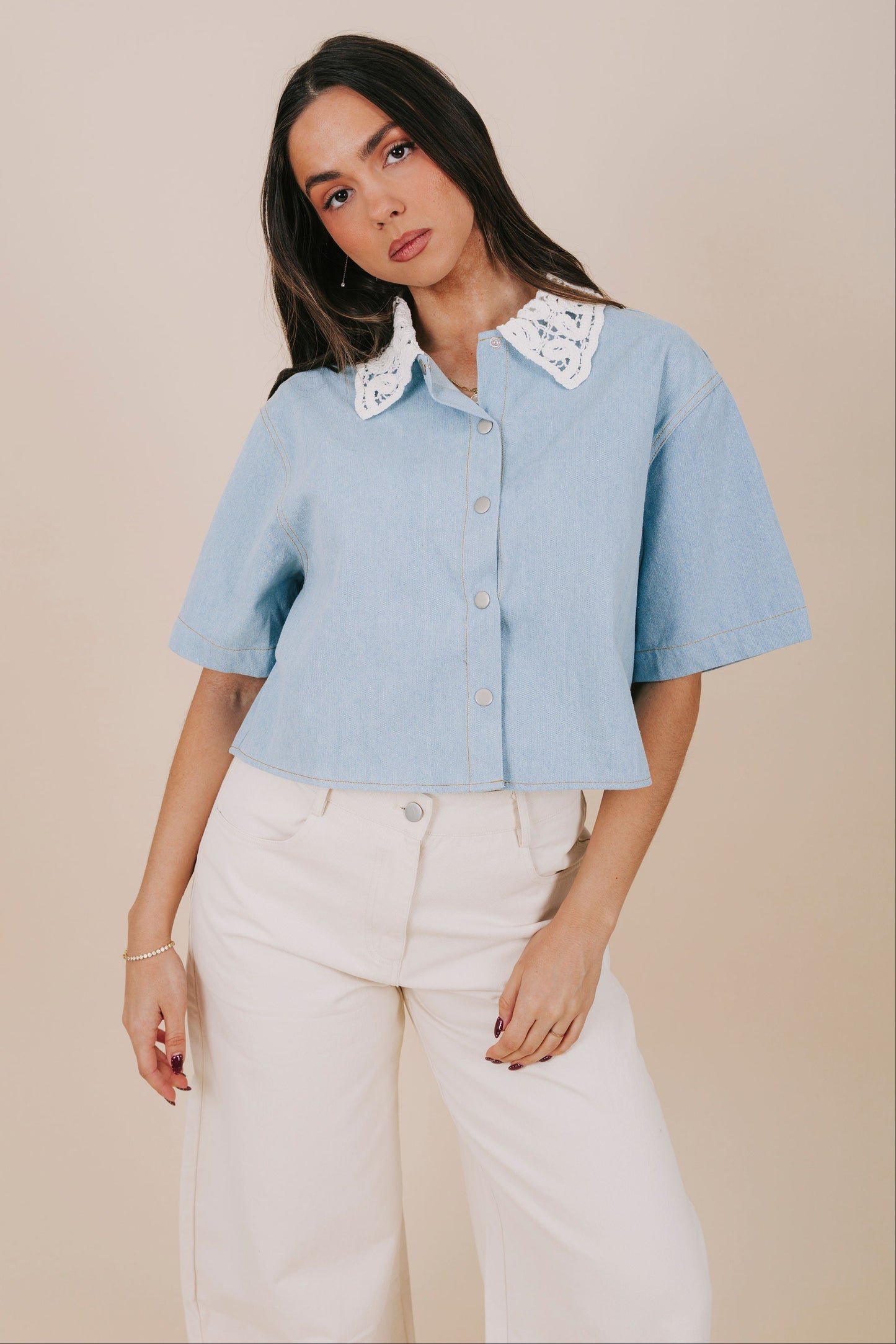 Delicate Denim Top